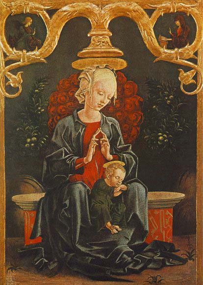 Cosimo Tura Madonna and Child in a Garden